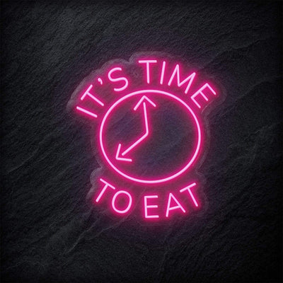 "It´s Time To Eat" Neon Schild - NEONEVERGLOW