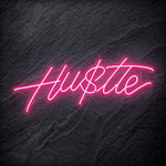 "Hustle" LED Neon Schriftzug Sign - NEONEVERGLOW