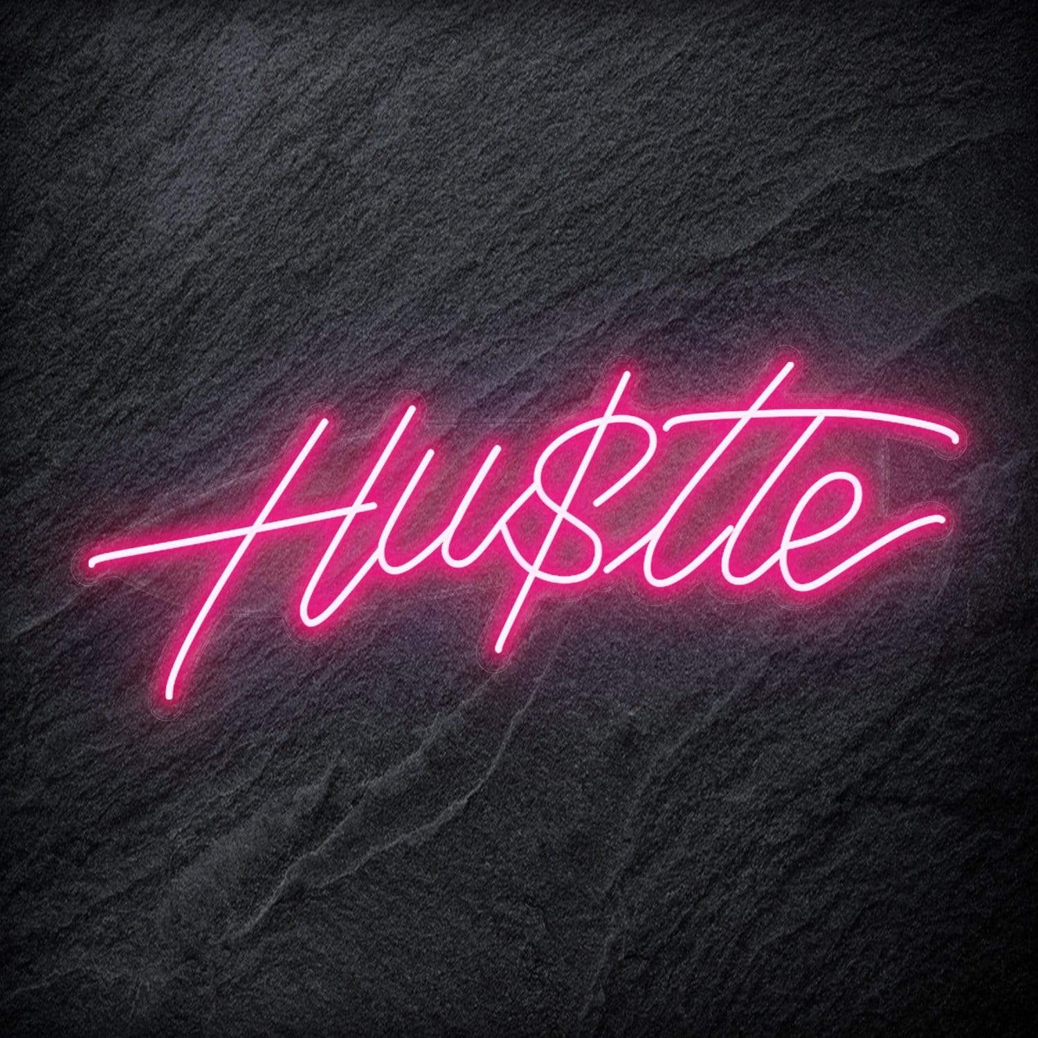 "Hustle" LED Neon Schriftzug Sign - NEONEVERGLOW