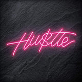 "Hustle" LED Neon Schriftzug Sign - NEONEVERGLOW