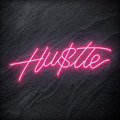 "Hustle" Neon Schriftzug Sign - NEONEVERGLOW