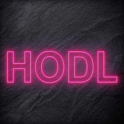 "HODL" Neon Schriftzug - NEONEVERGLOW
