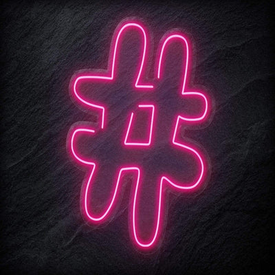 "#Hashtag" Neonschild - NEONEVERGLOW