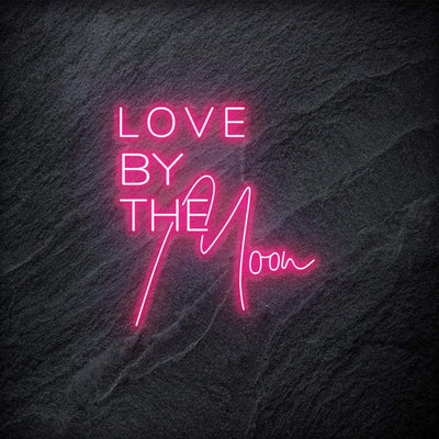 "Love by The Moon" Neon Schriftzug - NEONEVERGLOW
