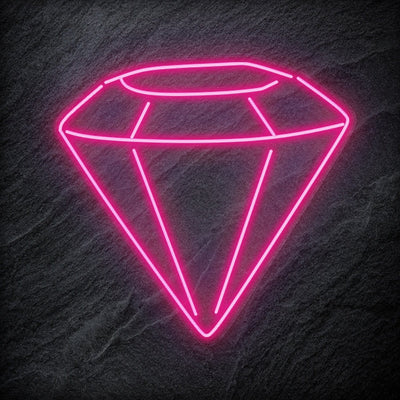 " Diamant "Neonschild Schriftzug Sign - NEONEVERGLOW