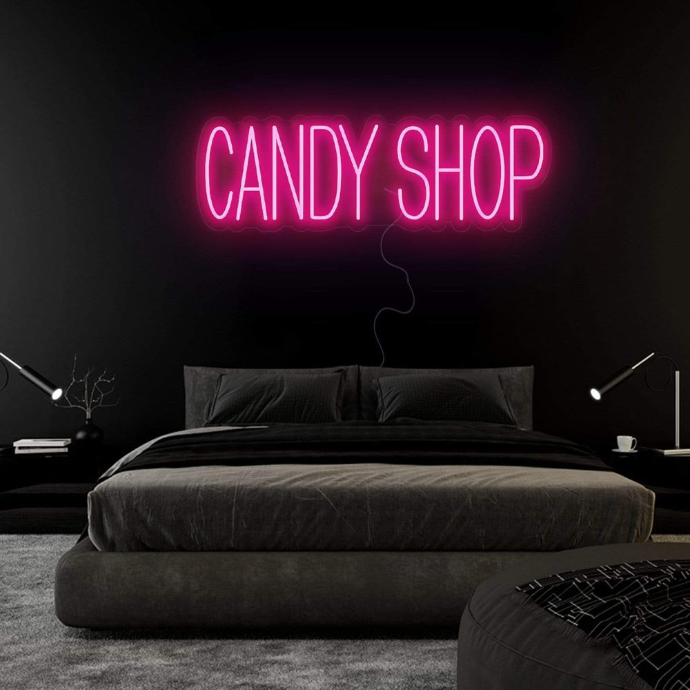 "Candy Shop" Neon Sign Schriftzug - NEONEVERGLOW