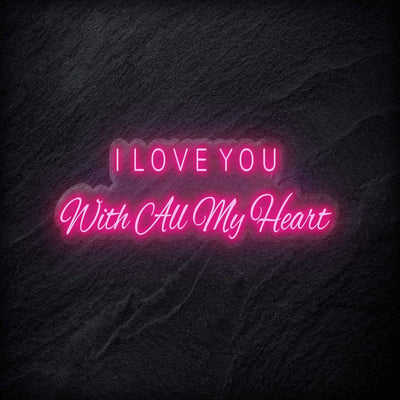 " I Love You " Neon Schriftzug - NEONEVERGLOW