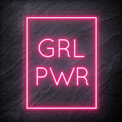"Girl Power" Neon Schriftzug Sign - NEONEVERGLOW