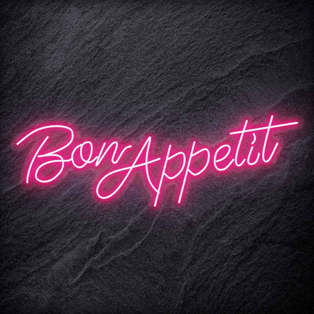 "Bon Appetit" Neon Schriftzug - NEONEVERGLOW