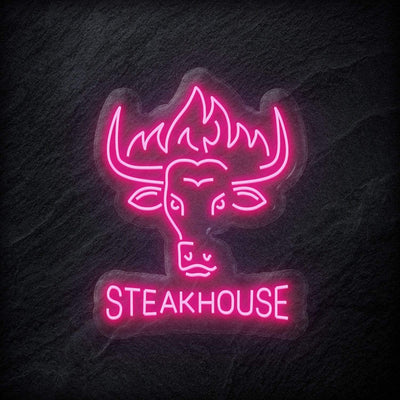 "Steakhouse Restaurant" Neon Schild - NEONEVERGLOW