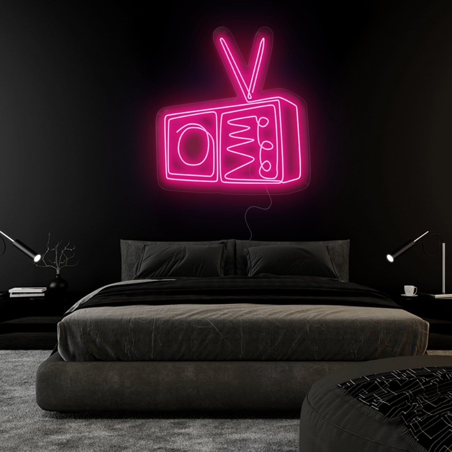 "TV Radio" LED Neonschild Sign - NEONEVERGLOW