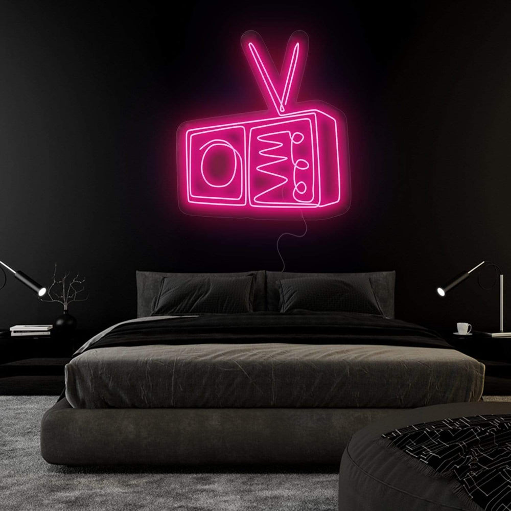 "TV Radio" Neonschild Sign - NEONEVERGLOW