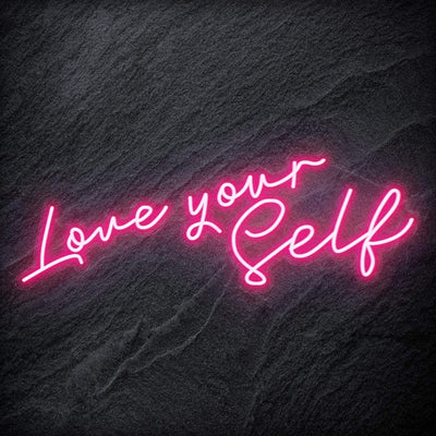 "Love Yourself" Neon Schriftzug - NEONEVERGLOW
