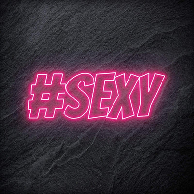 "#sexy" Neonschild - NEONEVERGLOW