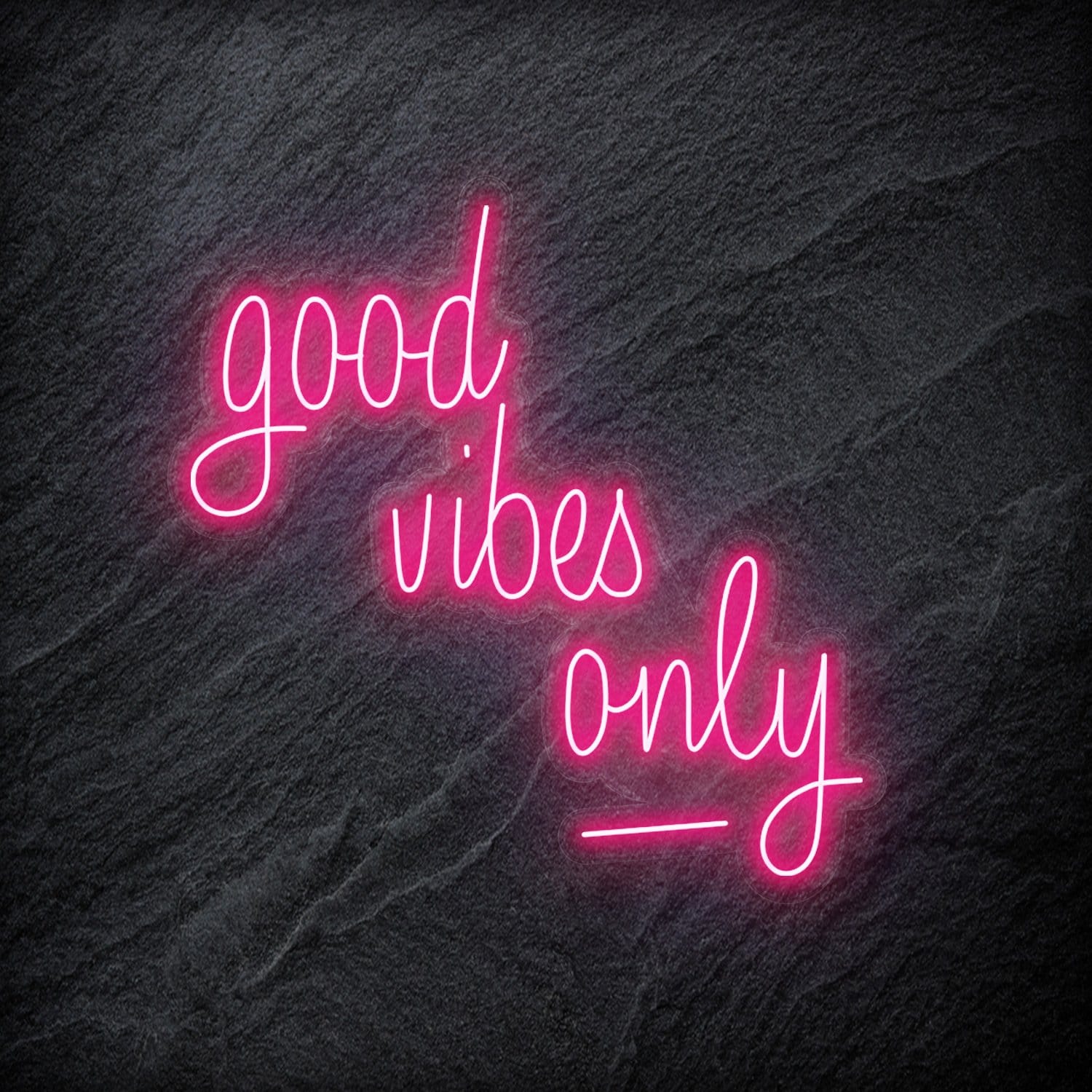 "good vibes only" LED Neon Schriftzug - NEONEVERGLOW
