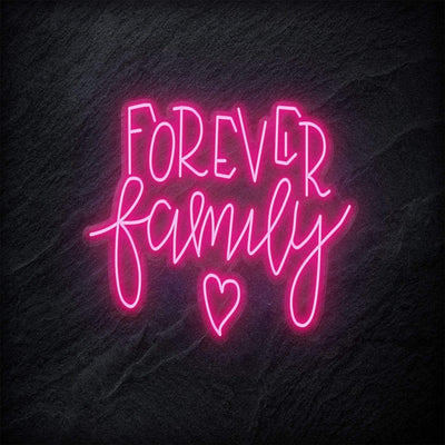 "Forever Family" Neonschild - NEONEVERGLOW