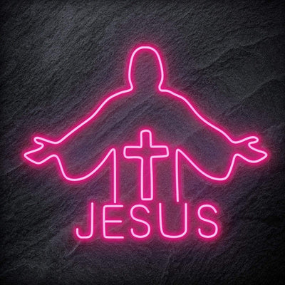 " Jesus " Neonschild Schriftzug Sign - NEONEVERGLOW