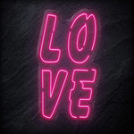 "L O V E " LED Neon Schriftzug - NEONEVERGLOW