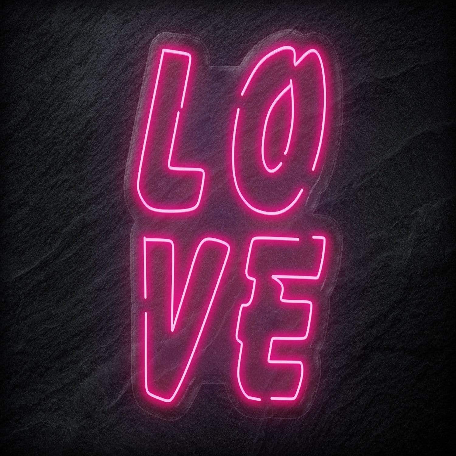 "L O V E " LED Neon Schriftzug - NEONEVERGLOW