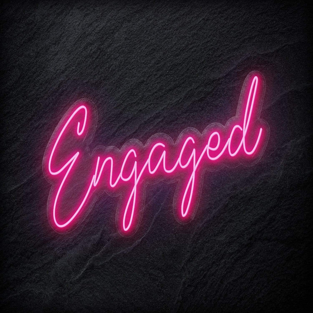 "Engaged" Neon Sign Schriftzug - NEONEVERGLOW