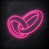 "Ringe Hochzeit" LED Neon Schild - NEONEVERGLOW
