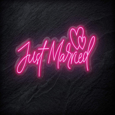 "Just Married" Neonschild - NEONEVERGLOW