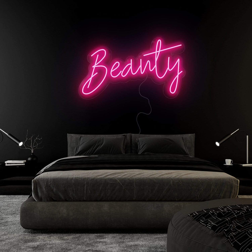 "Beauty" Neon Sign Schriftzug - NEONEVERGLOW