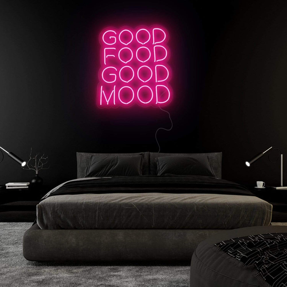 "Good Food Good Mood" Neon Sign Schriftzug - NEONEVERGLOW