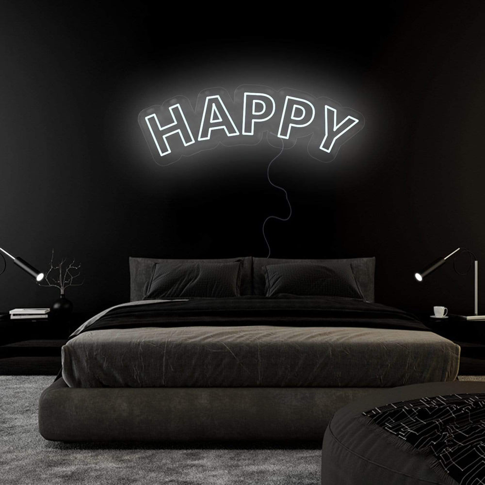 "Happy" Neonschild Sign Schriftzug - NEONEVERGLOW