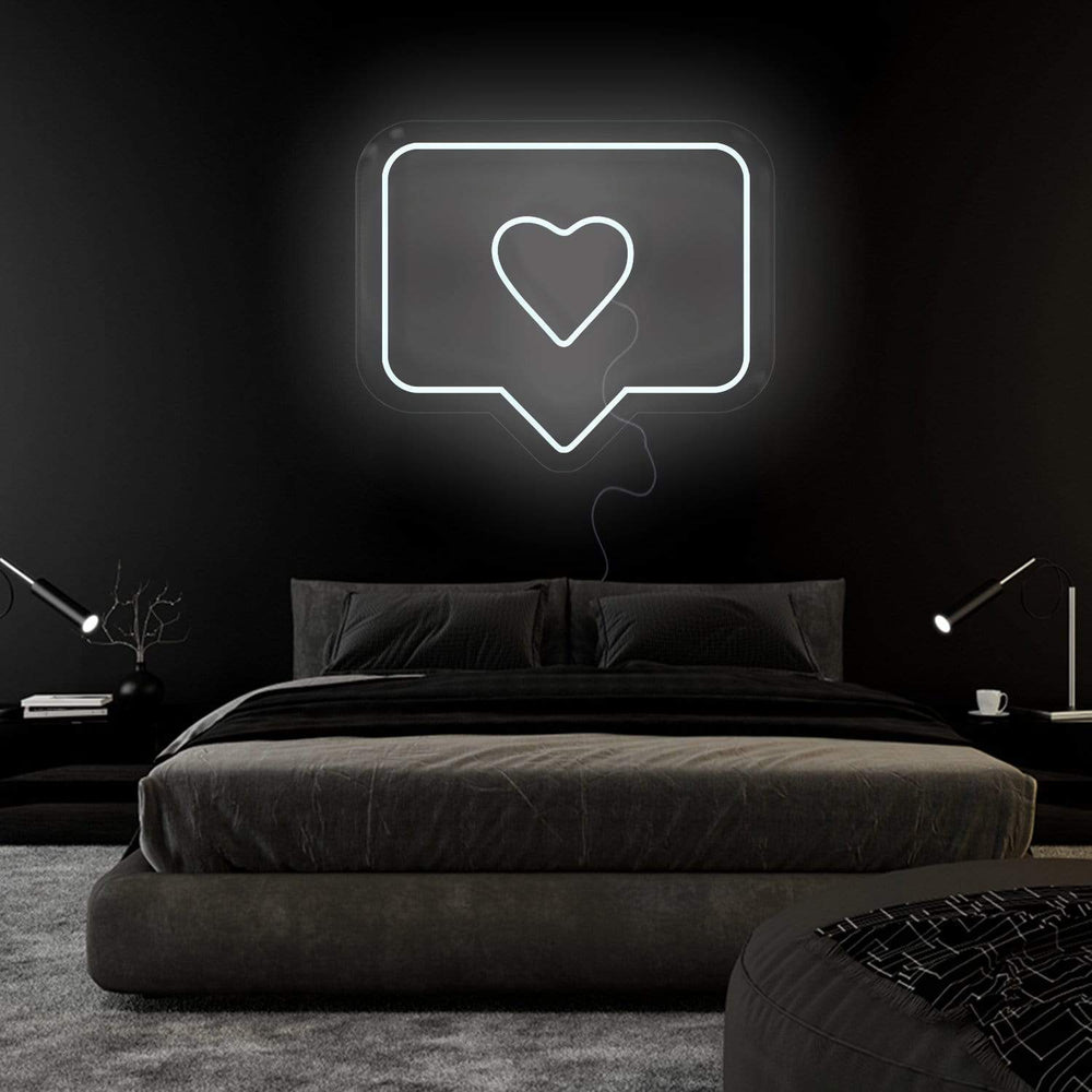 "Heart Herz Like" Neonschild Sign Schriftzug - NEONEVERGLOW