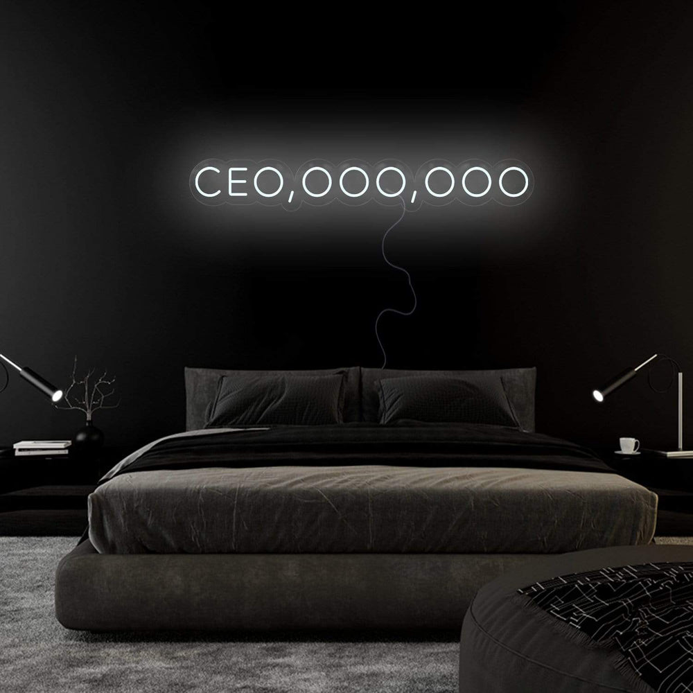 " Ceo,ooo,ooo" Neon Sign Schriftzug - NEONEVERGLOW