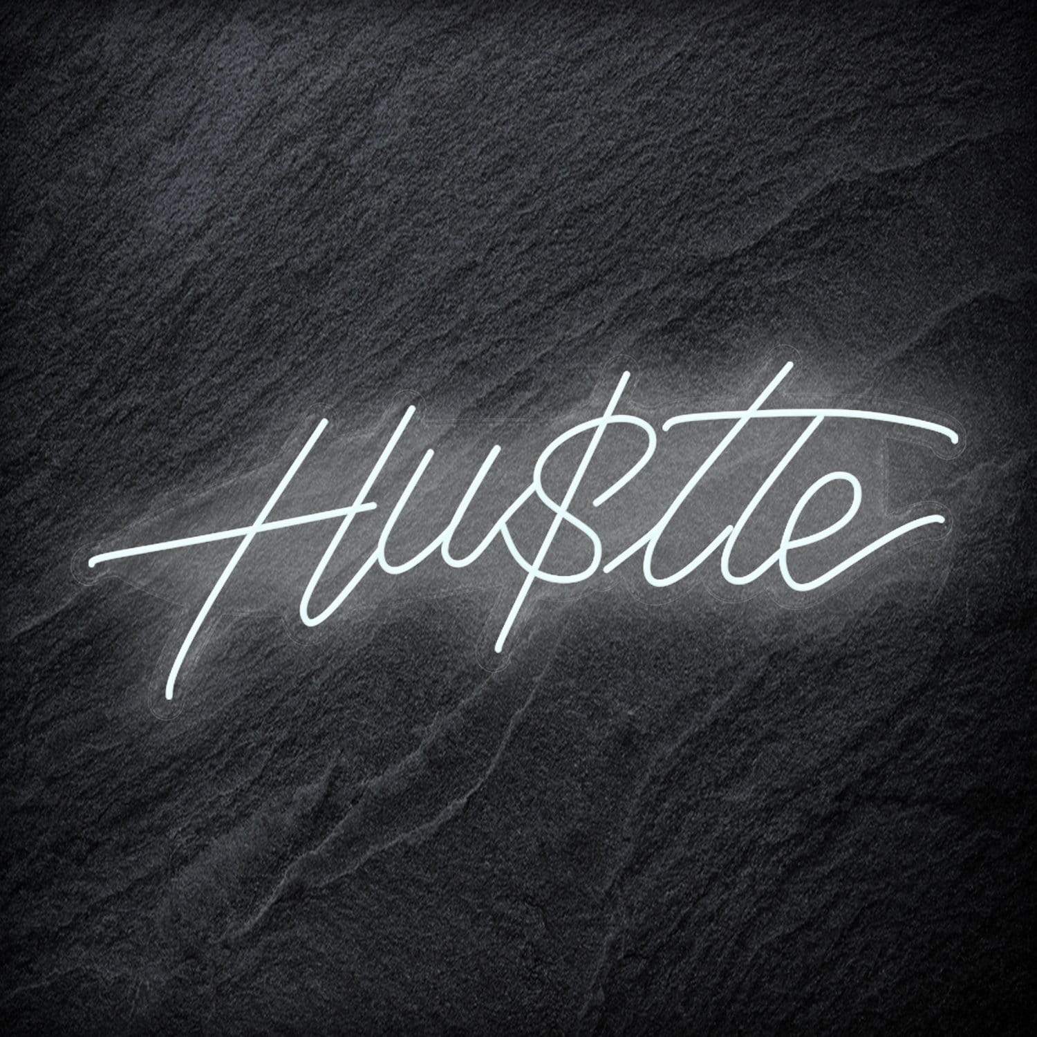 "Hustle" LED Neon Schriftzug Sign - NEONEVERGLOW