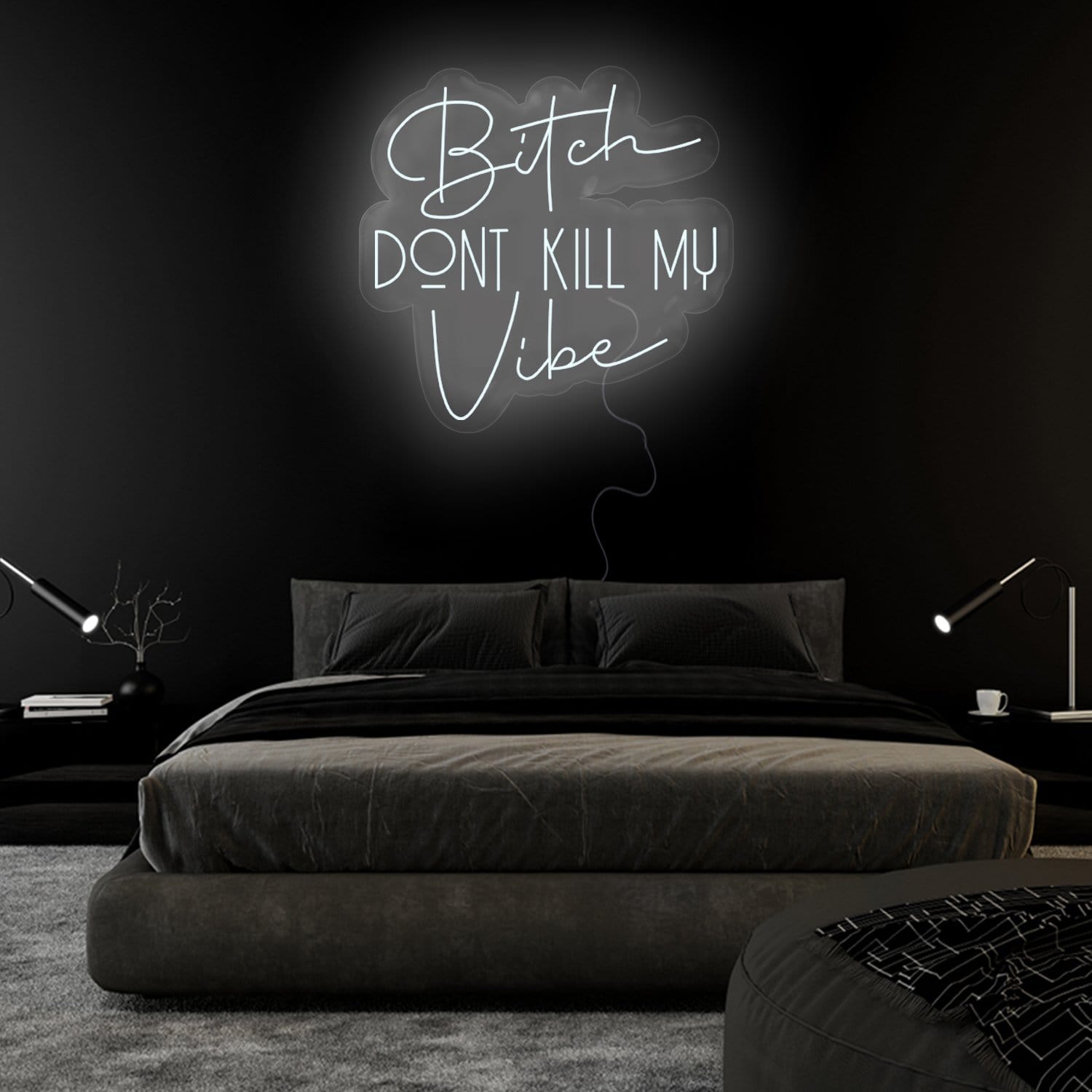 "Bitch Don´t Kill my Vibe" LED Neonschild Sign Schriftzug - NEONEVERGLOW