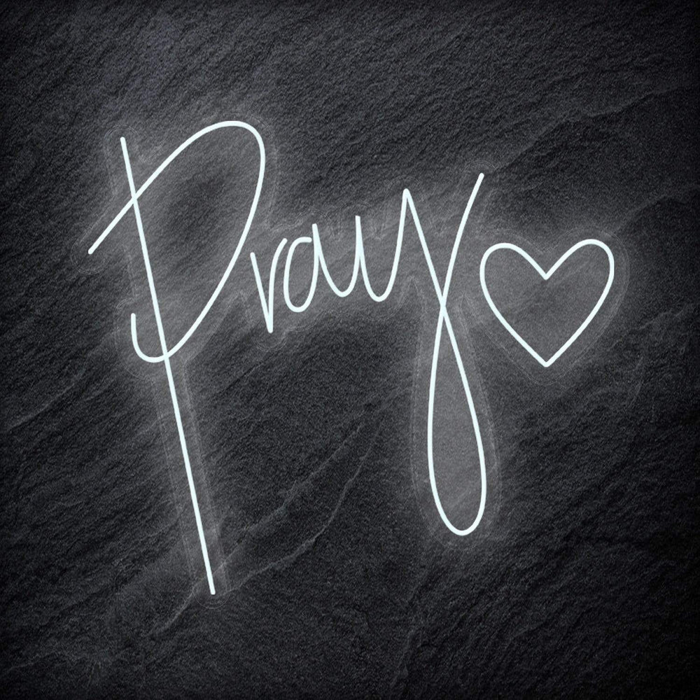 "Pray" Neonschild - NEONEVERGLOW