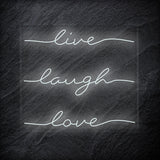 "Live Laugh Love" LED Neon Schriftzug - NEONEVERGLOW