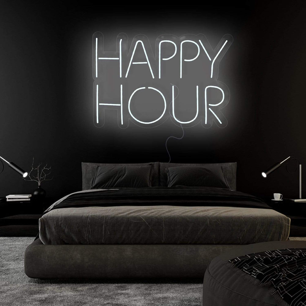 "Happy Hour" Neonschild Sign Schriftzug - NEONEVERGLOW