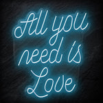 "All You Need is Love" LED  Neon Schriftzug - NEONEVERGLOW