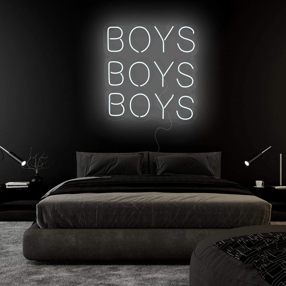 "Boys Boys Boys" Neon Sign Schriftzug - NEONEVERGLOW