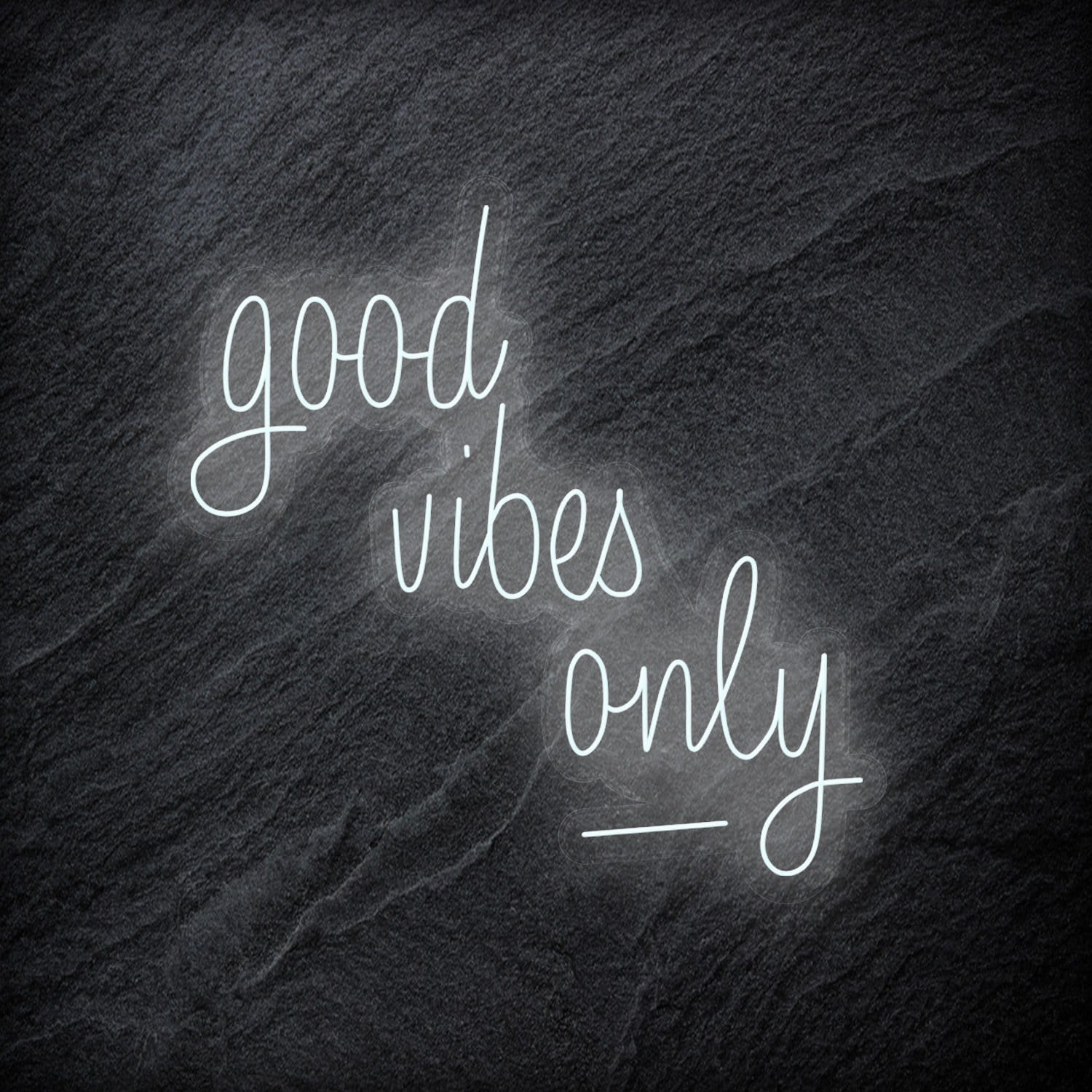 "good vibes only" LED Neon Schriftzug - NEONEVERGLOW