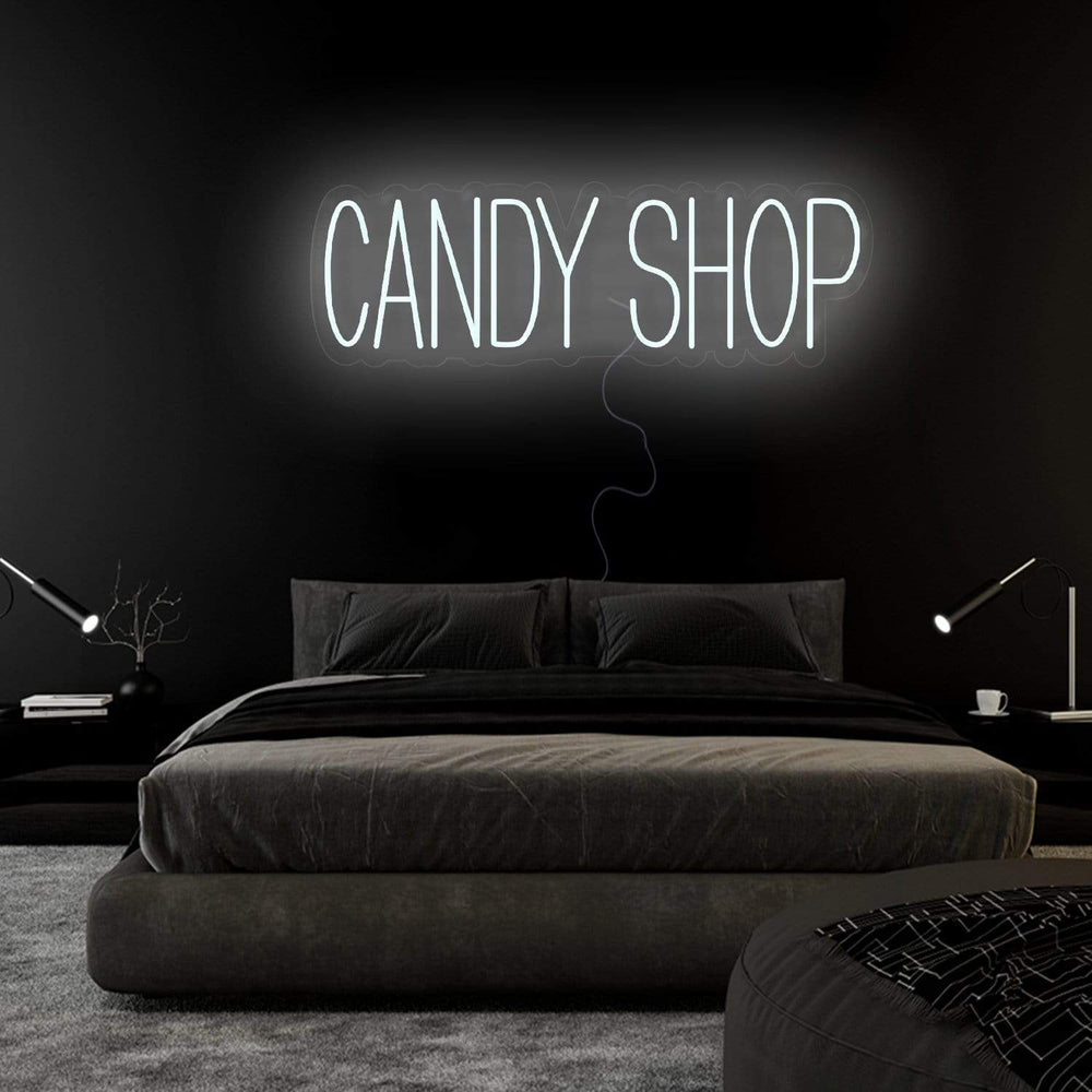 "Candy Shop" Neon Sign Schriftzug - NEONEVERGLOW