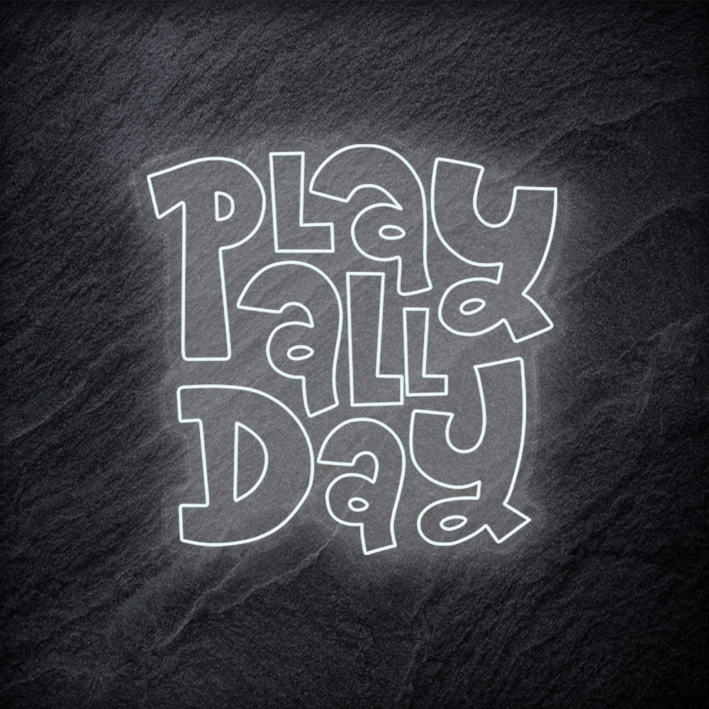 "Play All Day" Neonschild - NEONEVERGLOW