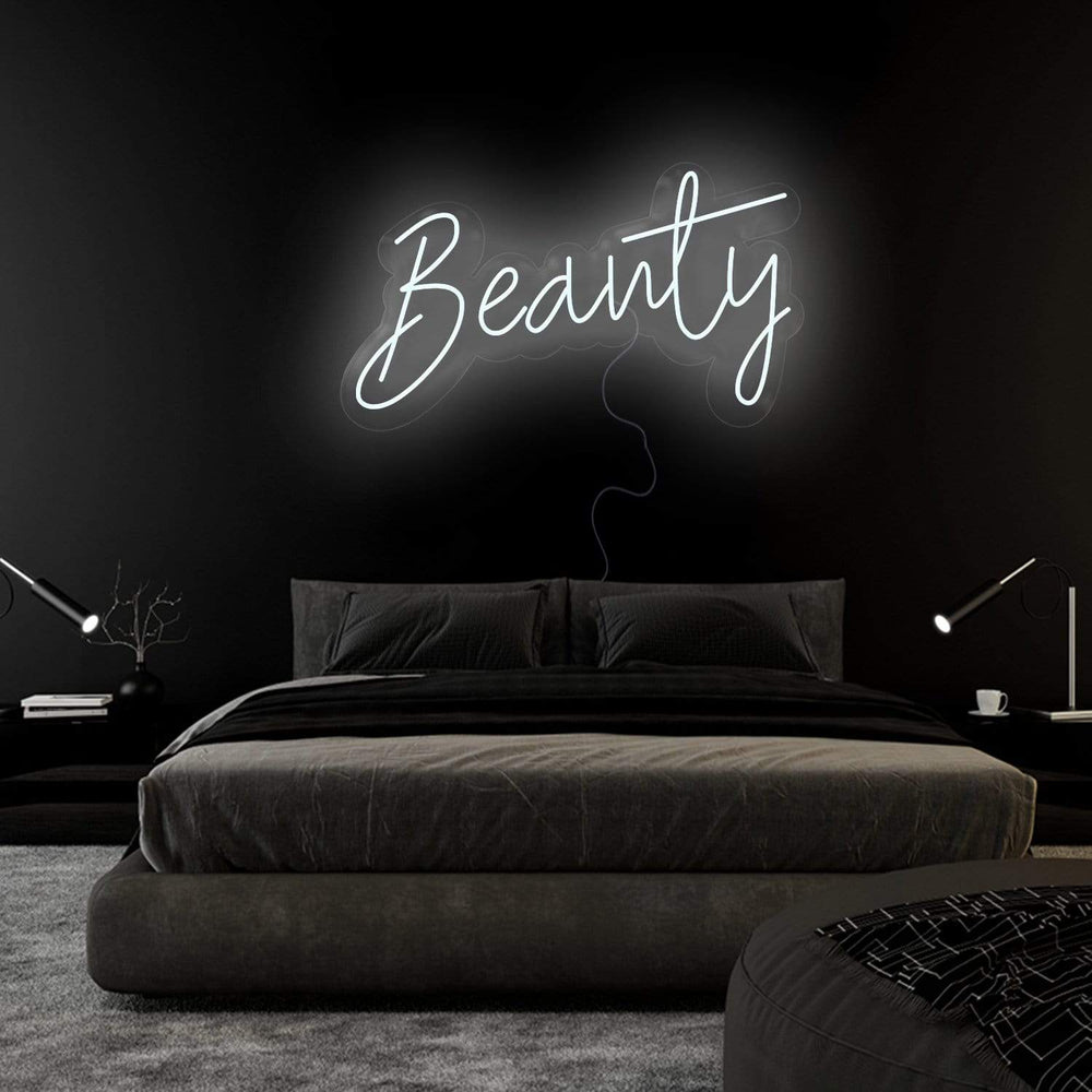 "Beauty" Neon Sign Schriftzug - NEONEVERGLOW