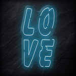"L O V E " LED Neon Schriftzug - NEONEVERGLOW