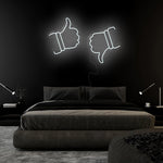 "Like Dislike" LED Neonschild Sign Schriftzug - NEONEVERGLOW