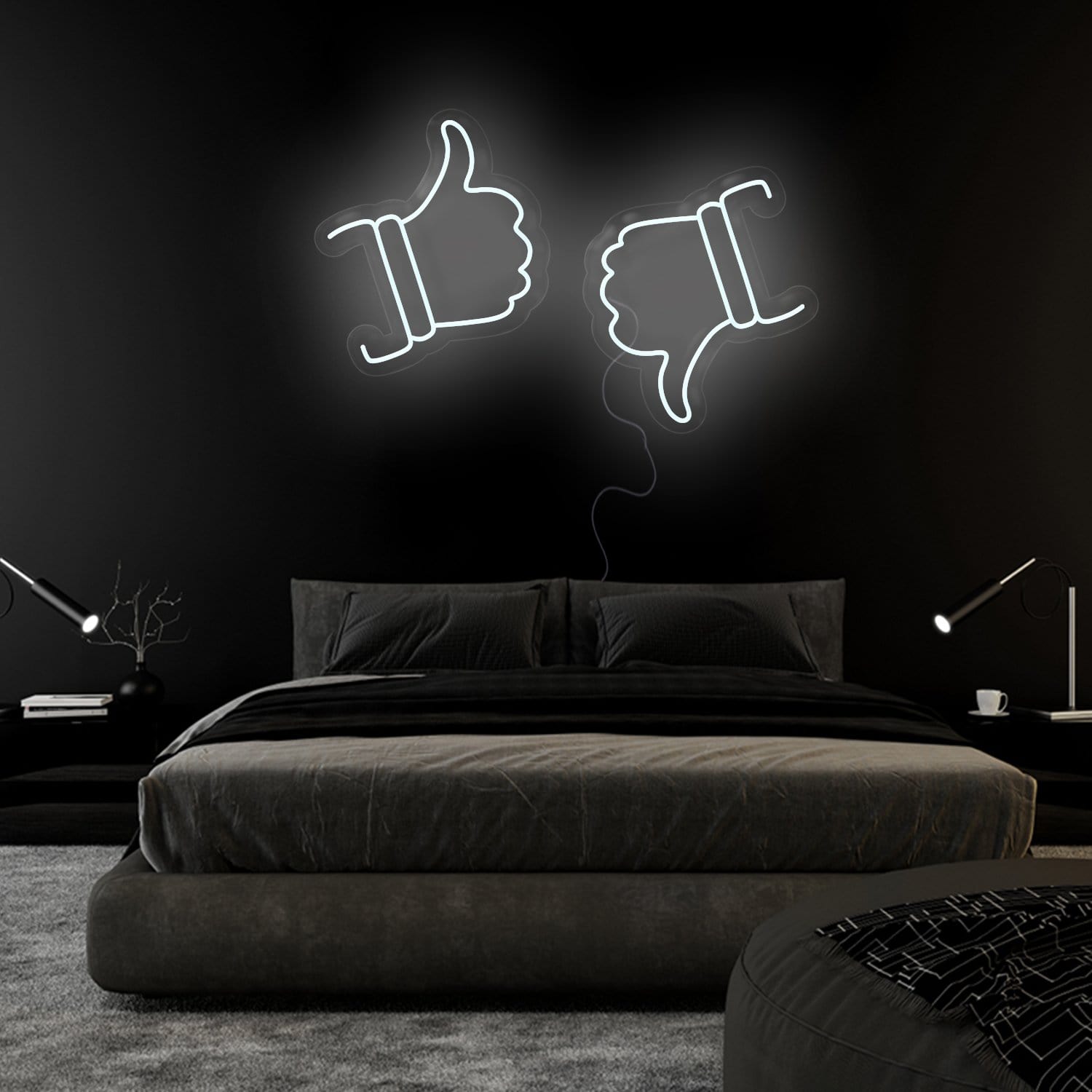 "Like Dislike" LED Neonschild Sign Schriftzug - NEONEVERGLOW