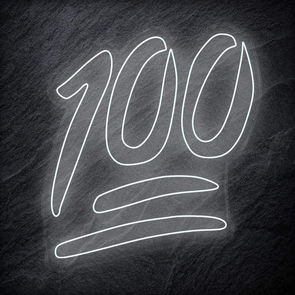 "100" Neon Schriftzug - NEONEVERGLOW