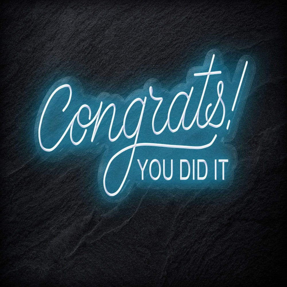 "Congrats" Neon Schriftzug - NEONEVERGLOW