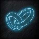 "Ringe Hochzeit" LED Neon Schild - NEONEVERGLOW