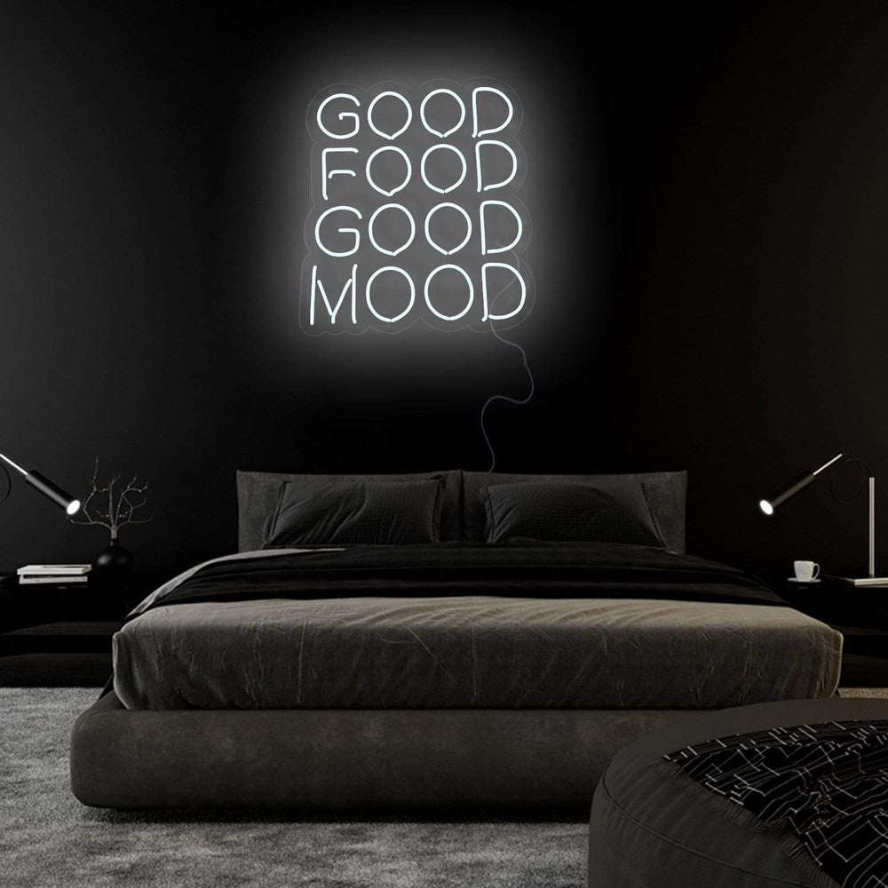 "Good Food Good Mood" Neon Sign Schriftzug - NEONEVERGLOW