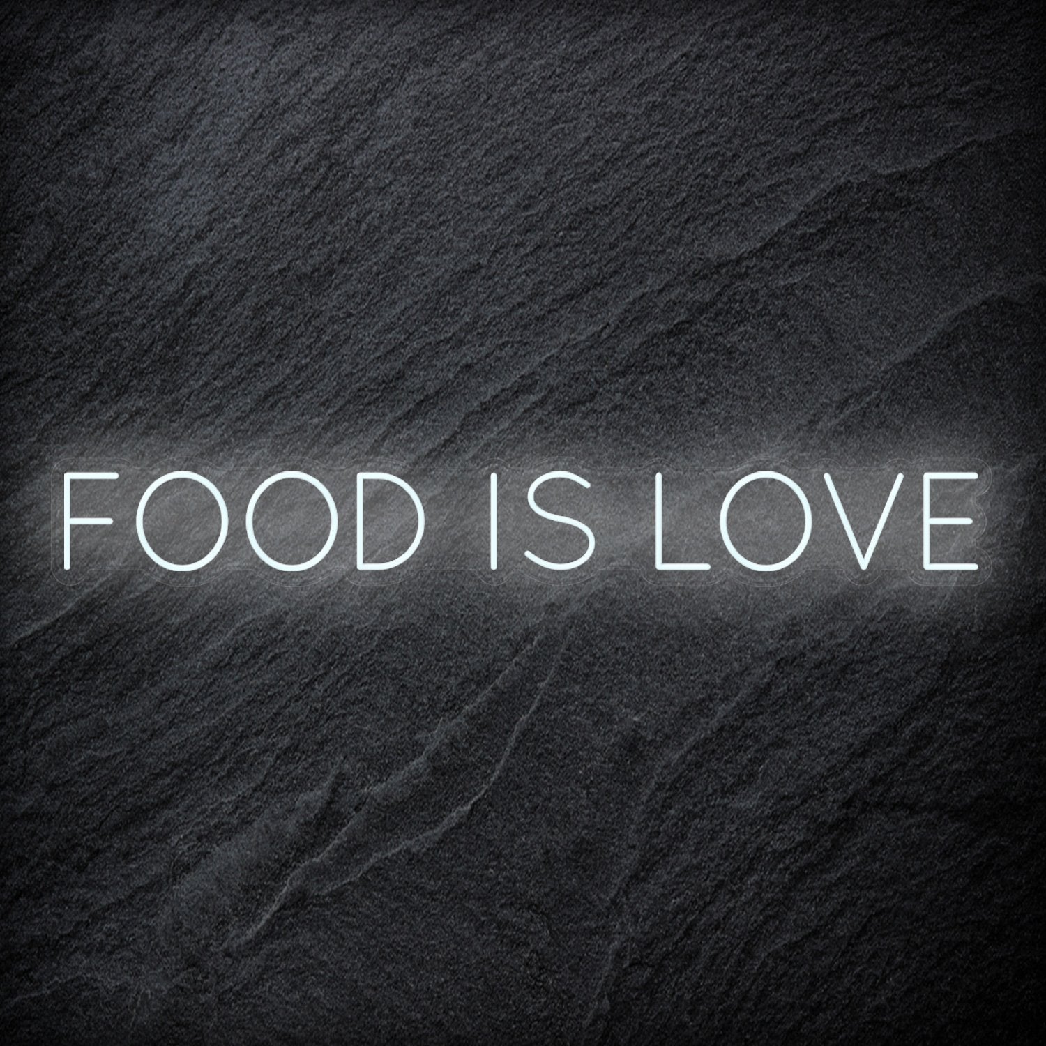 "Food Is Love " LED Neonschild Sign Schriftzug - NEONEVERGLOW